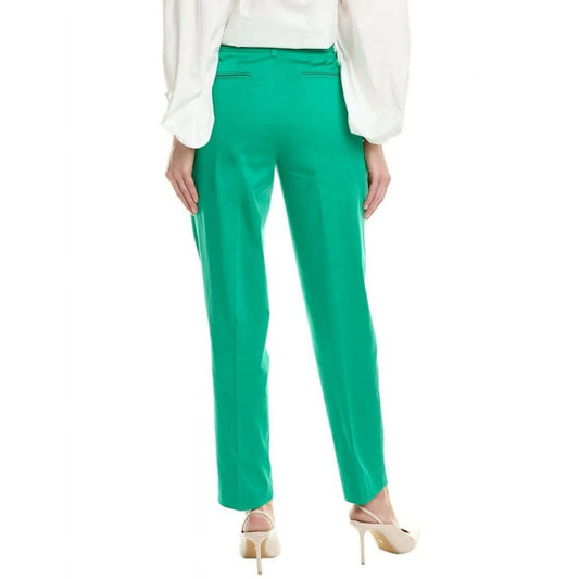 Jones New York Size 16 Green Straight-Leg Mid-Rise Ankle Dress Pants NWT