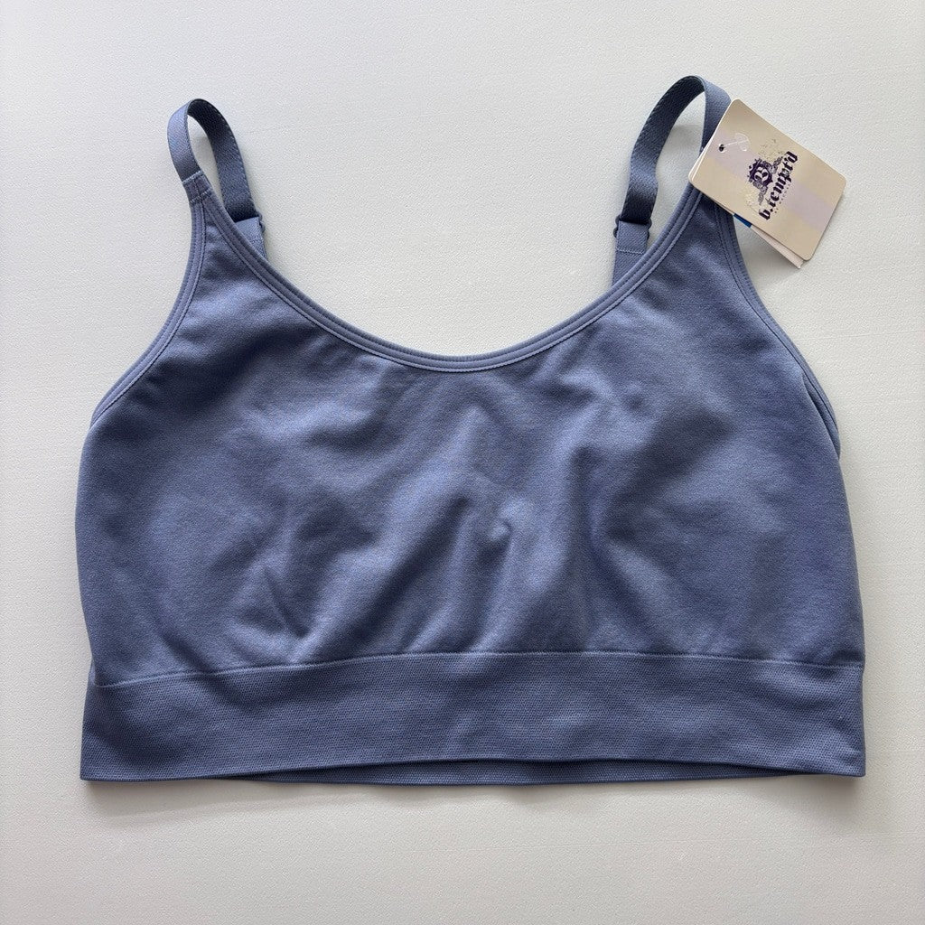 B.tempt'd by Wacoal Women's Large Blue Comfort Bralette NWT