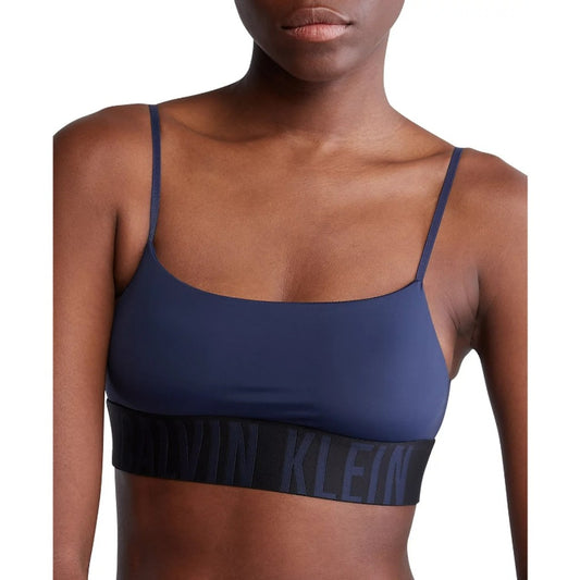 Calvin Klein Women's Navy Intense Power Micro Unlined Bralette NWT