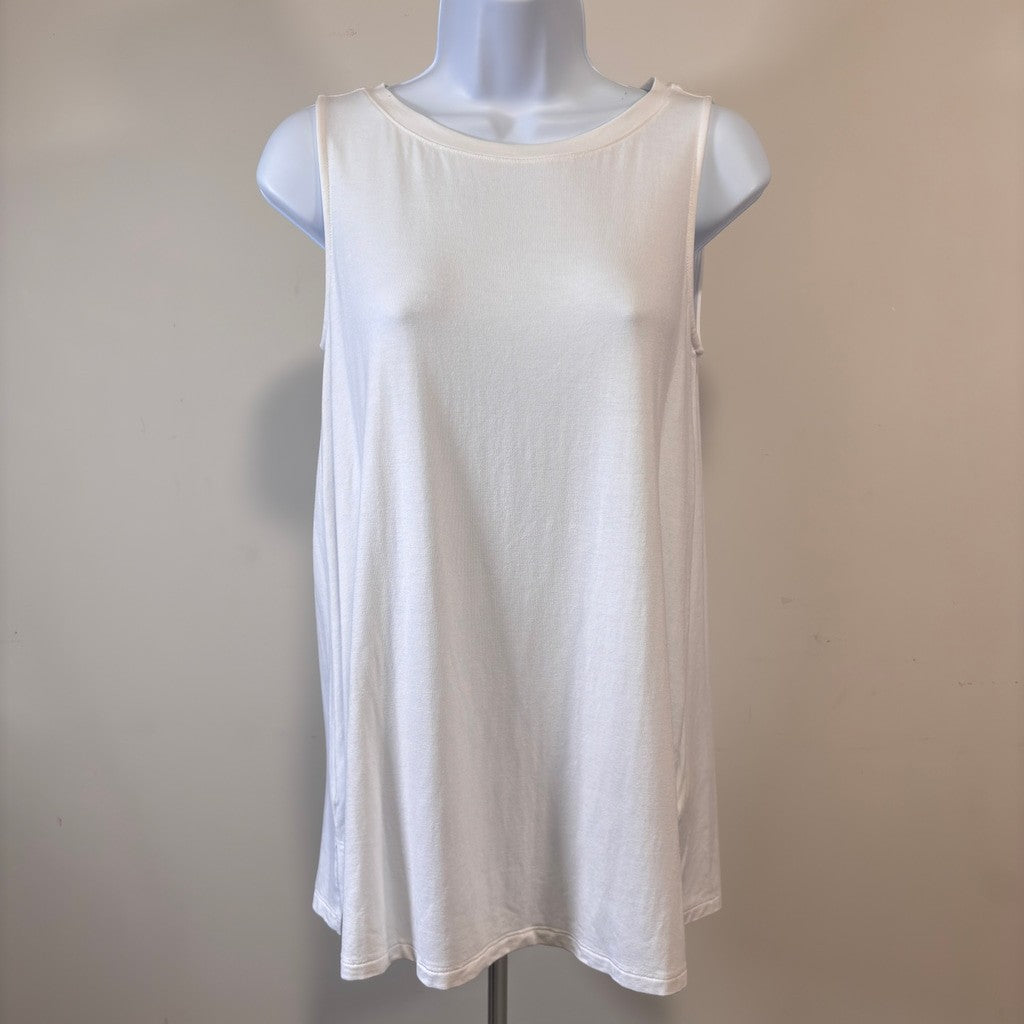 Style & Co Women's Size Small White Layering Crewneck Very Long Tank Top NWT