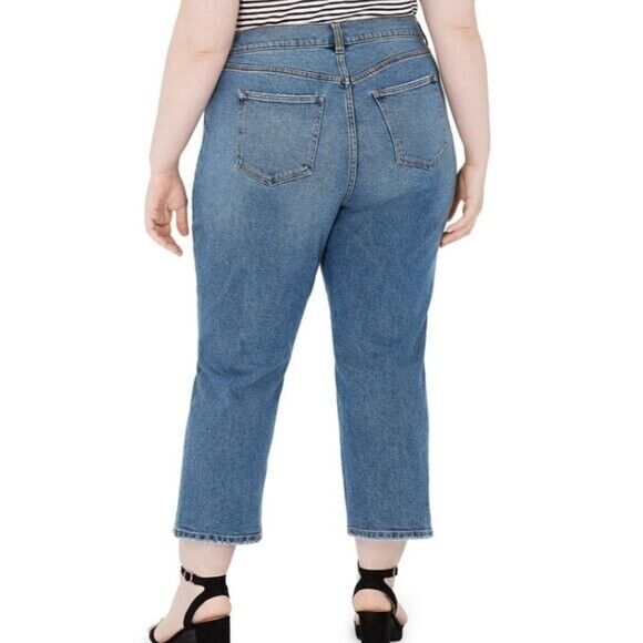 Celebrity Pink Trendy Plus Size 24 Hi-Rise Relaxed Straight Jeans The Retro NWT