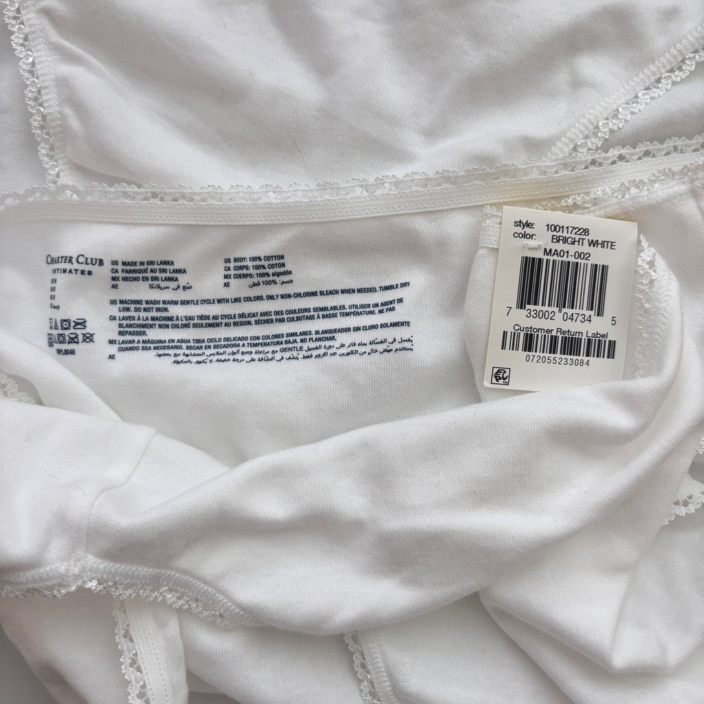 Charter Club Women's Medium 100% Cotton 3 Pack of Multi Brief Underwear NWT M52