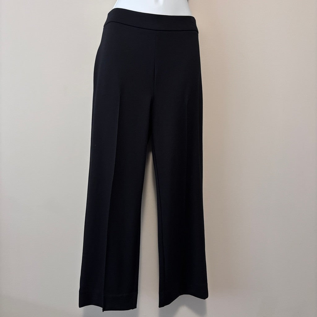 On 34th Women's Medium Short (Petite) Black Ponte-Knit Pull-On Ankle Pants NWT