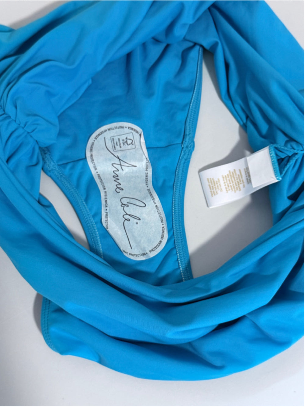 Anne Cole Women's Plus Size 16W Bright Blue High-Waist Bikini Bottoms NWT