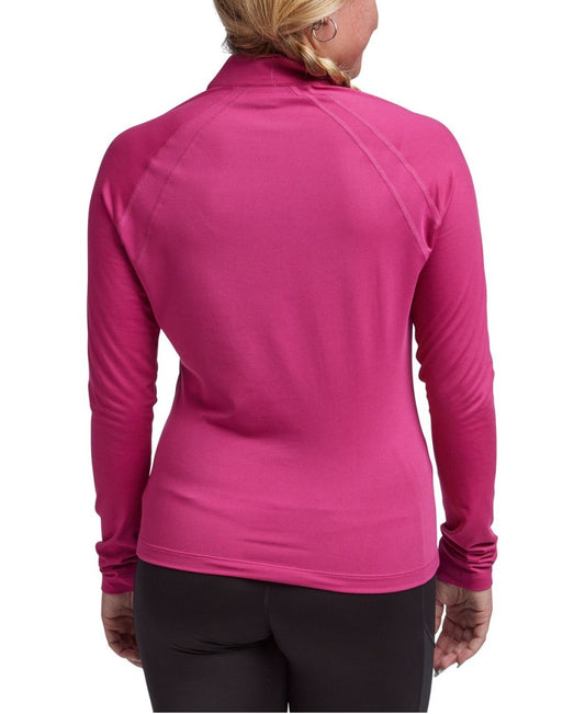 Reebok ID Performance Size XS 1/4 Zip Hot Pink Workout Top NWT