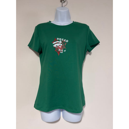 SHEIN Size Medium Dread Graphic Green Short Sleeve T-Shirt NWT