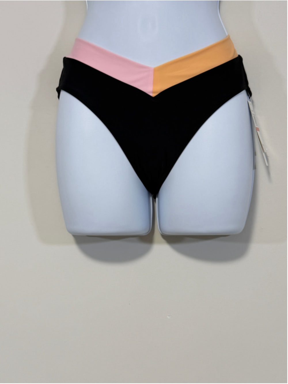 Salt + Cove Size Extra Small Black and Orange Bikini Bottoms / Swimwear NWT