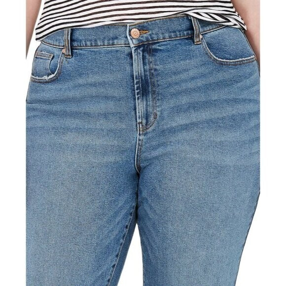 Celebrity Pink Trendy Plus Size 24 Hi-Rise Relaxed Straight Jeans The Retro NWT