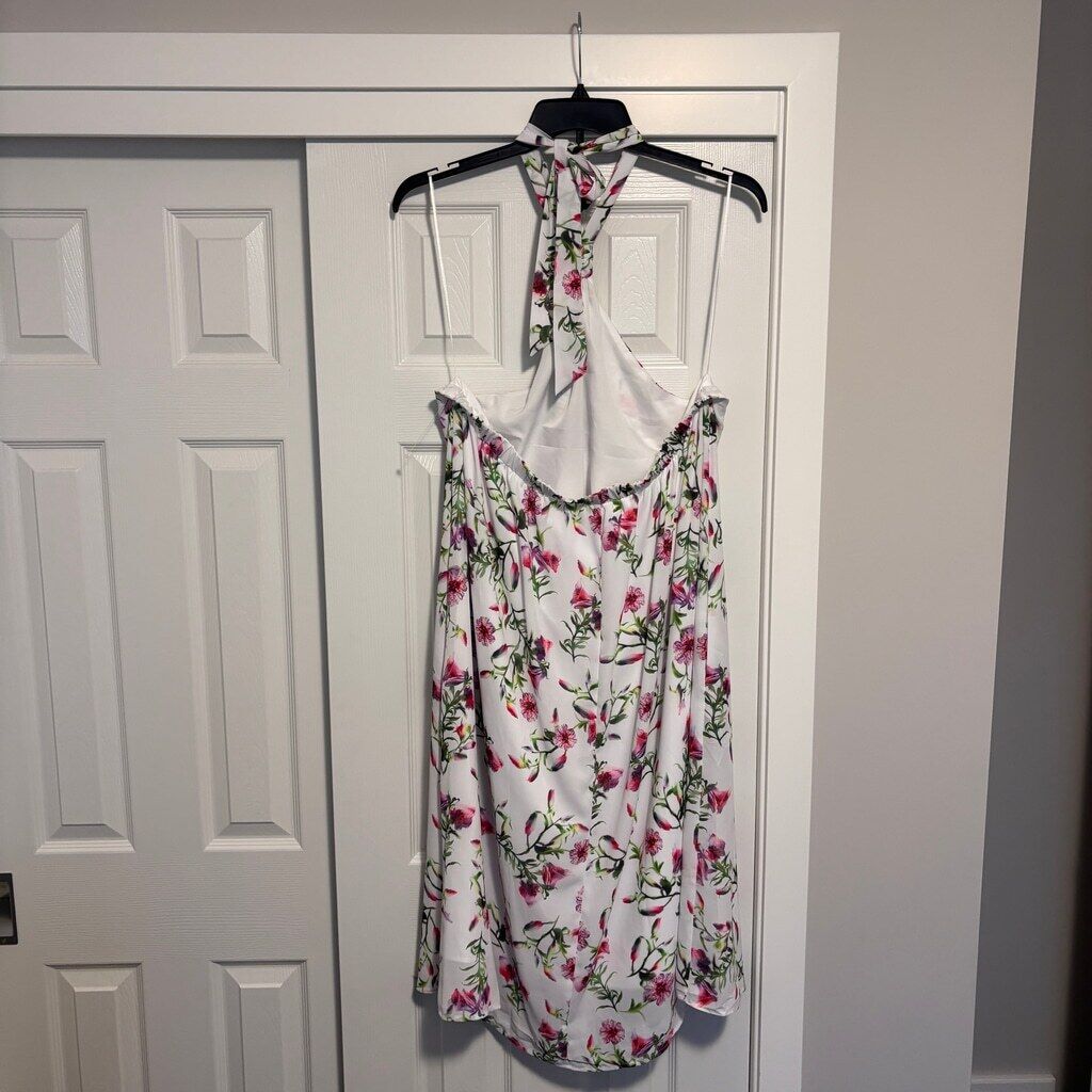 INC International Concepts Women's XXL Printed Halter Neck Midi Dress NWOT