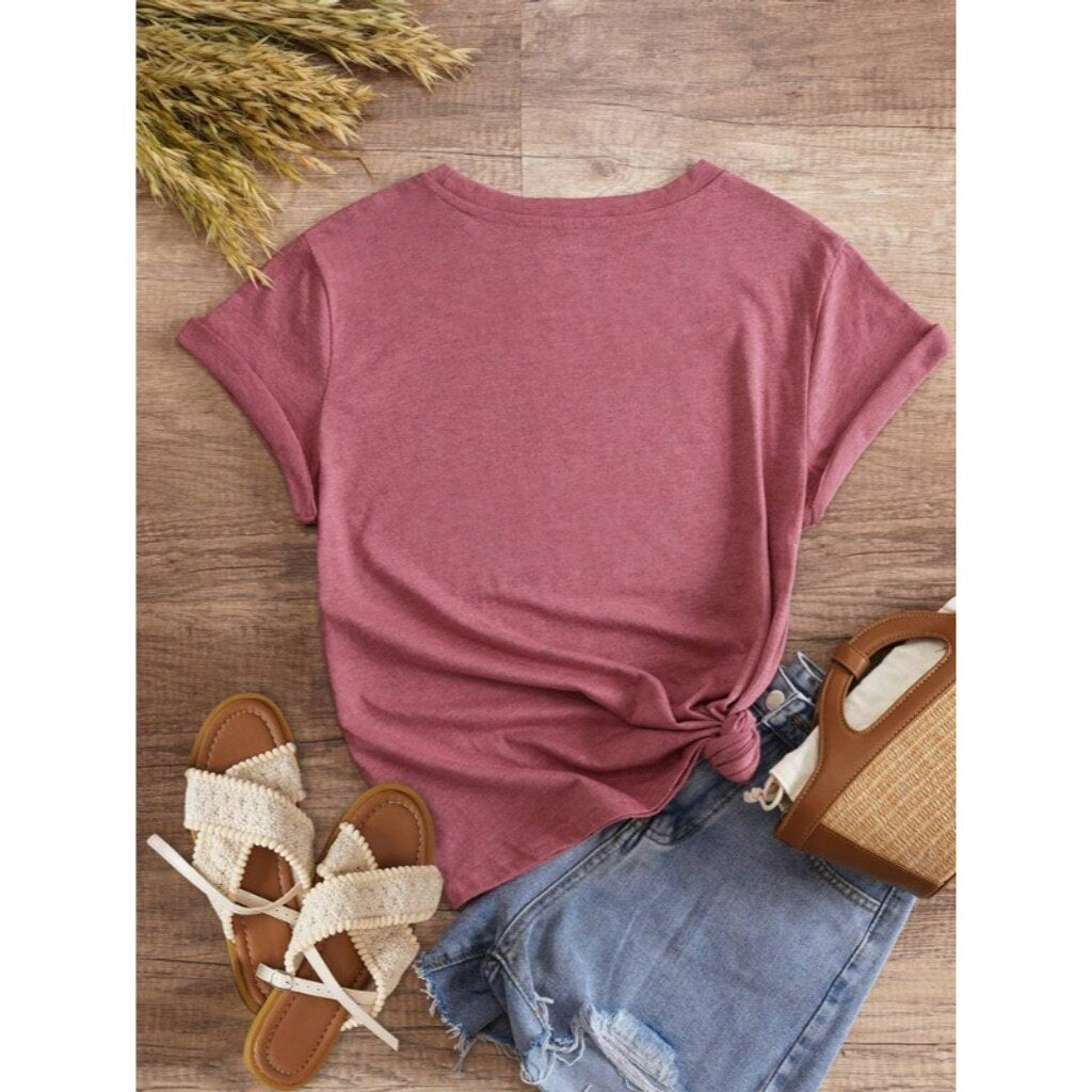 SHEIN Women's Pink Cute Cow Print Graphic Tee Oversized Boxy Casual Top NIB