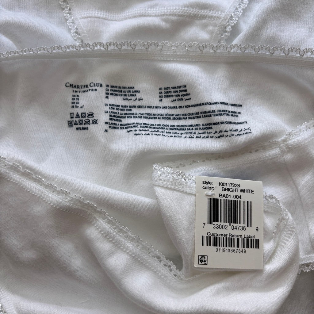Charter Club Women's Size XL 100% Cotton 3 Mix Pack of Brief Underwear NWT XL42