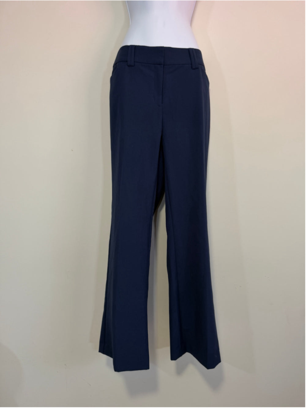 INC International Concepts Size 8 Navy Boot Cut Mid-Rise Dress Pants NWT
