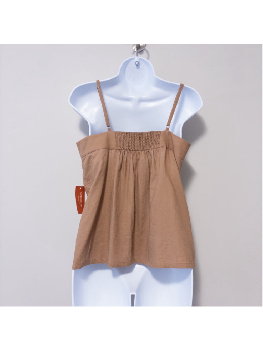 State of Day Women's Brown 2-Pc. Sleeveless Linen Pajamas Set NWT