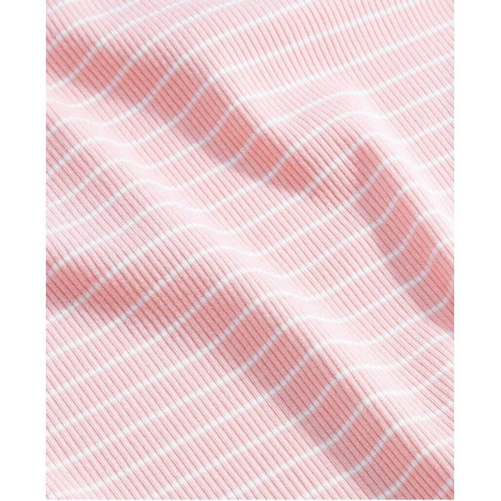 State of Day Women's Pink & White Stripe Ribbed Tank Nightgown Pajamas NWT