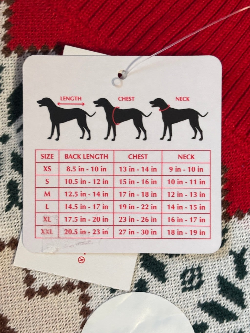 Charter Club Holiday Lane Holiday Bear & Snowflake Dog Sweater Size Medium NWT