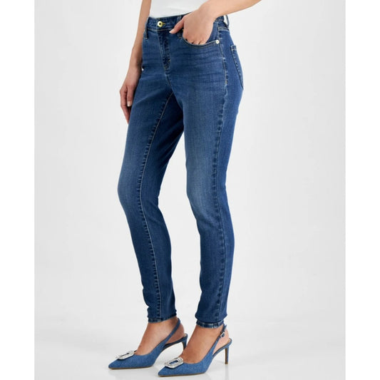 INC International Concepts Women's Size 10 Blue Curvy Mid Rise Skinny Jeans NWT