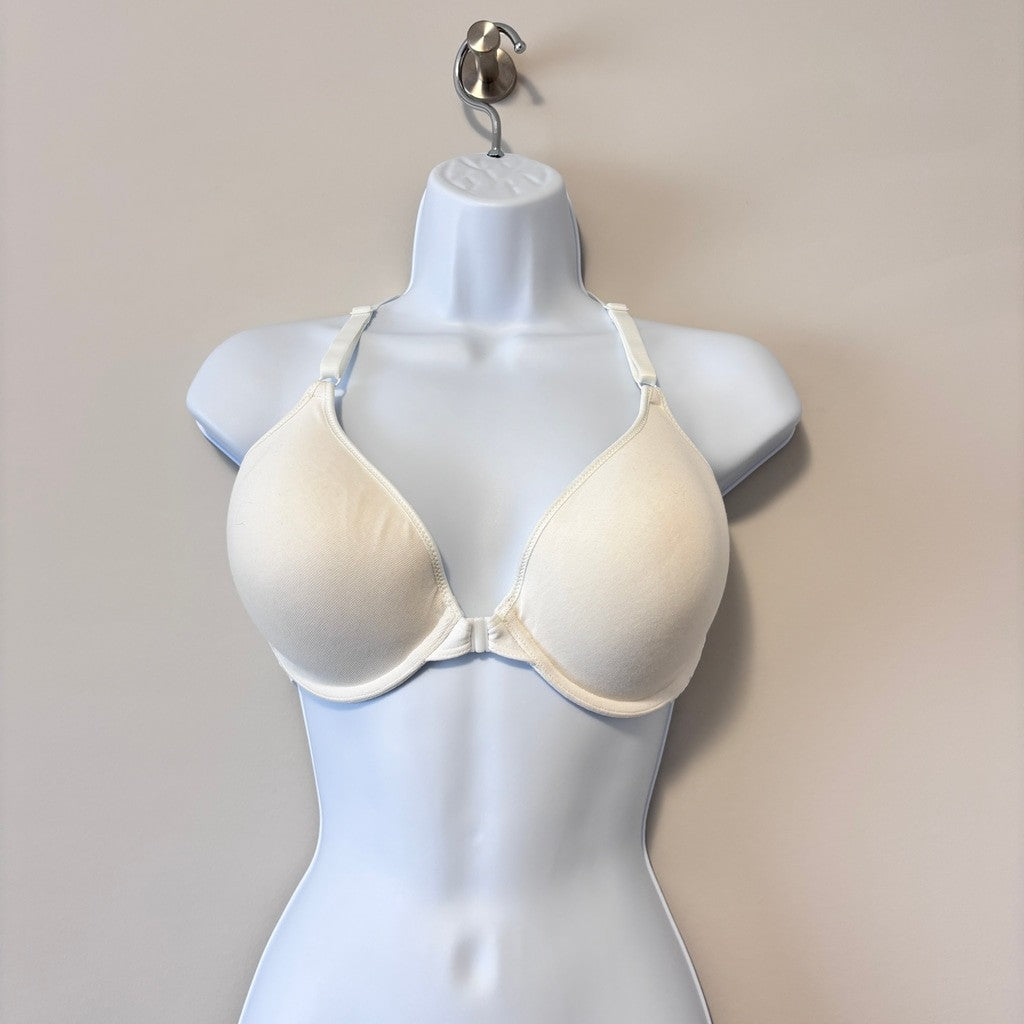 B.tempt'd by Wacoal Women's White Eyelet Front Close Bra NWT