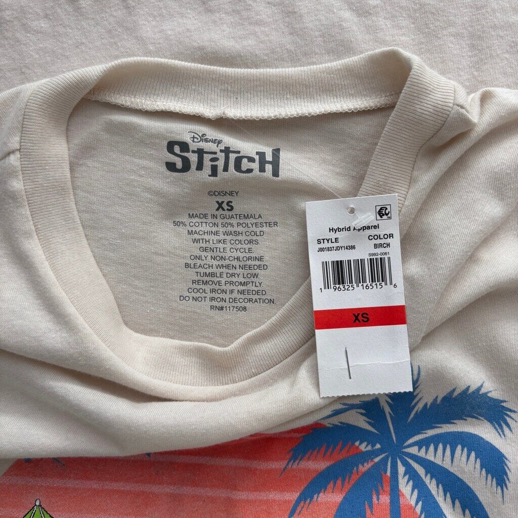 Disney Juniors' XS Lilo & Stitch Hawaii Graphic Casual T-Shirt NWT