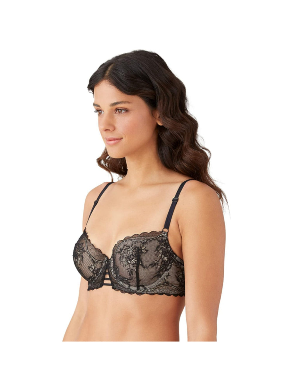 b.tempt’d by Wacoal Women's Size 36 C Black & Beige Lace Bra NWT