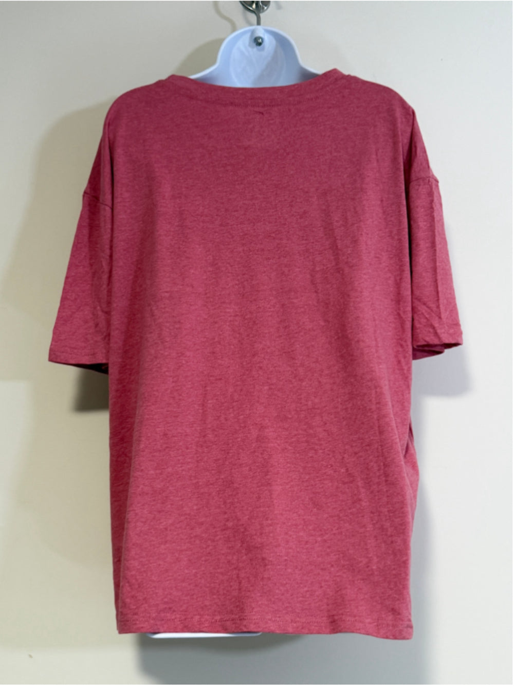 Shein Women's Size Medium Red Heather Empowering Saying Short Sleeve T-Shirt NWT