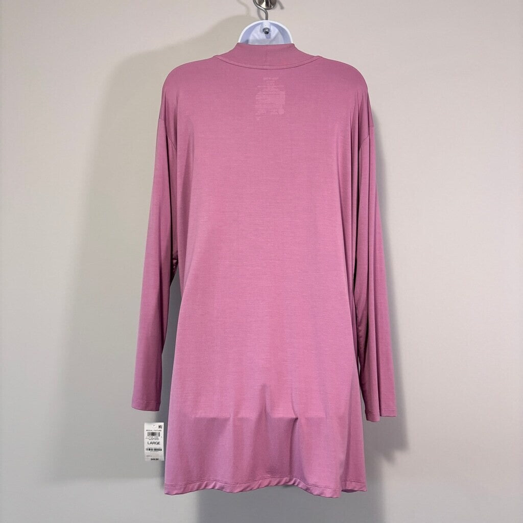 State of Day Women's Purple Knit Open Front Pajama / Lounge Cardigan NWT