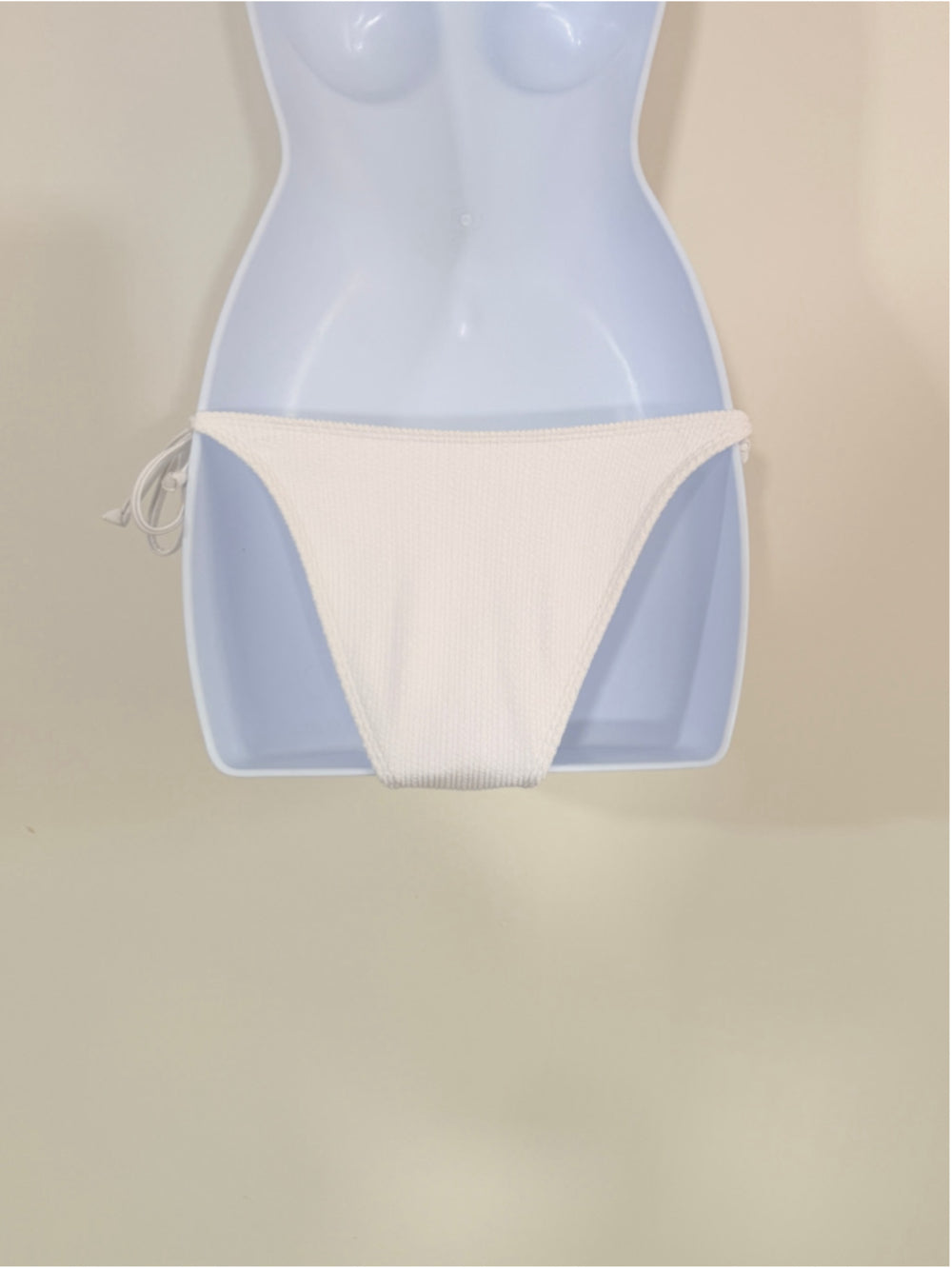 Cotton On Size Small White Textured Tie Side Bikini Bottom NWT