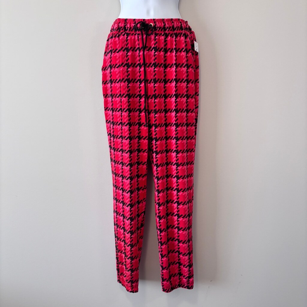 Sanctuary Woman's Large Bright Red 2-Pc. Long-Sleeve Jogger Pajamas Set NWT