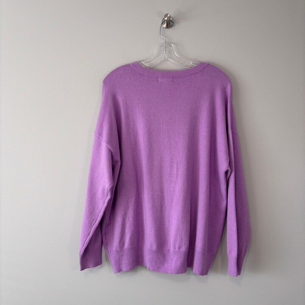 ON 34TH Plus Size Lilac Purple Super Soft Crewneck Sweater NWT