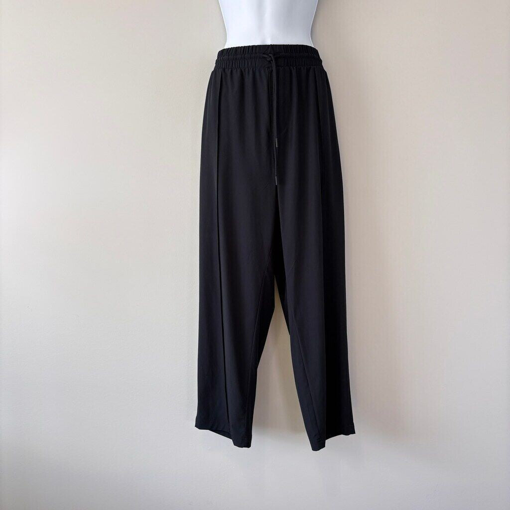 On 34TH Plus Size Black Drawstring Commuter Ankle Pants NWT