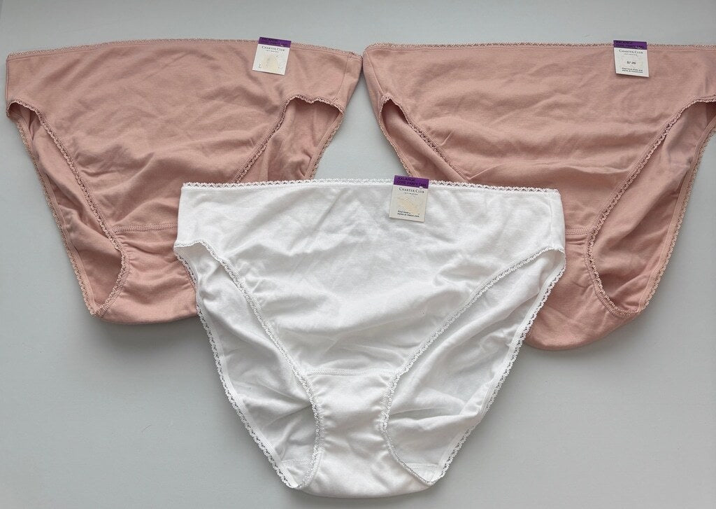 Charter Club Women's Size XXL 100% Cotton 3 Mix Pack of Brief Underwear NWT L14