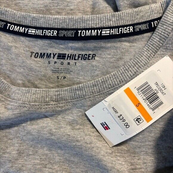 TOMMY HILFIGER SPORT Grey Logo T-Shirt NWT