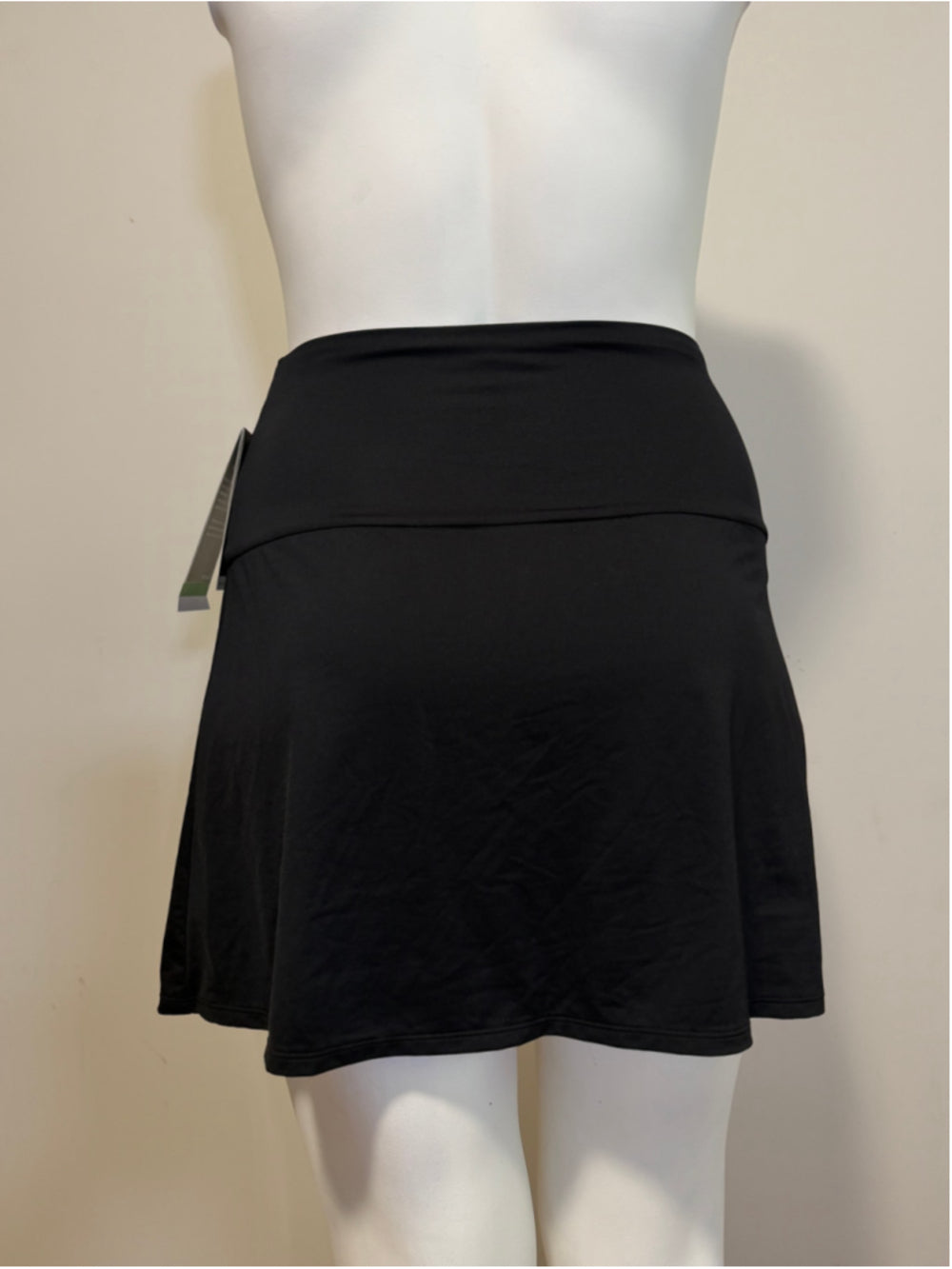Coco Reef Women's Large Black Ultra-High Waist Swim Skort w/ Tummy Control NWT