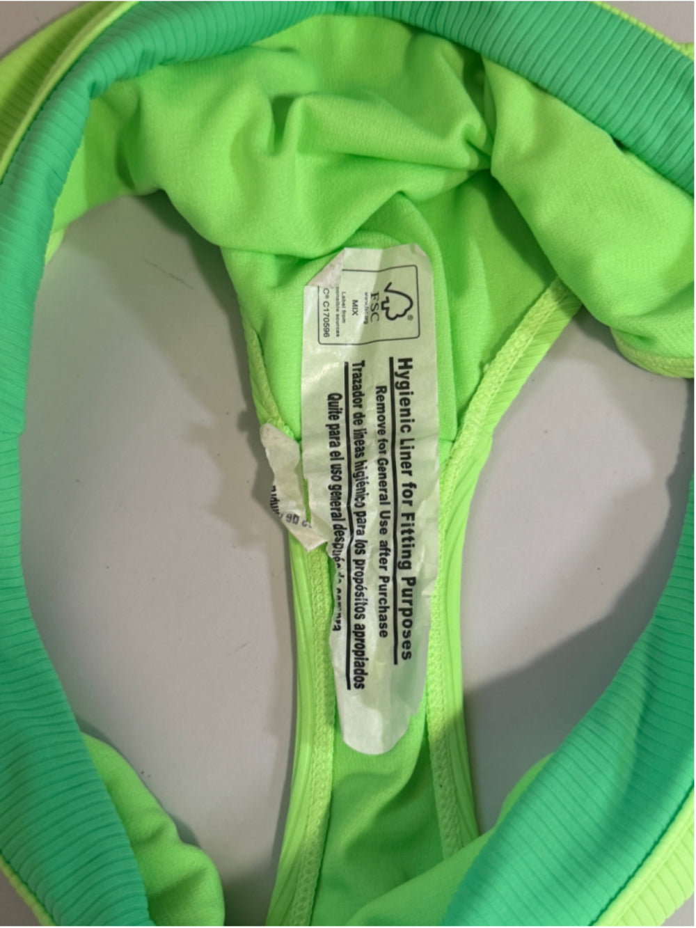 Salt + Cove Size XL Green Banded High-Waist Ribbed Bikini Bottoms NWT