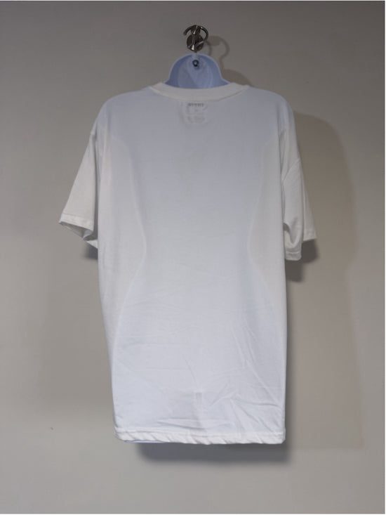 SHEIN Women's Extra Small Oversized & Boxy White Pink Unicorn Graphic Tee NWT