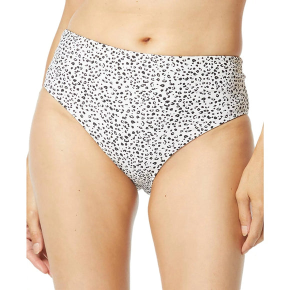 Coco Reef Size Medium Black White Dot Reversible High Waist Bikini Bottom NWT