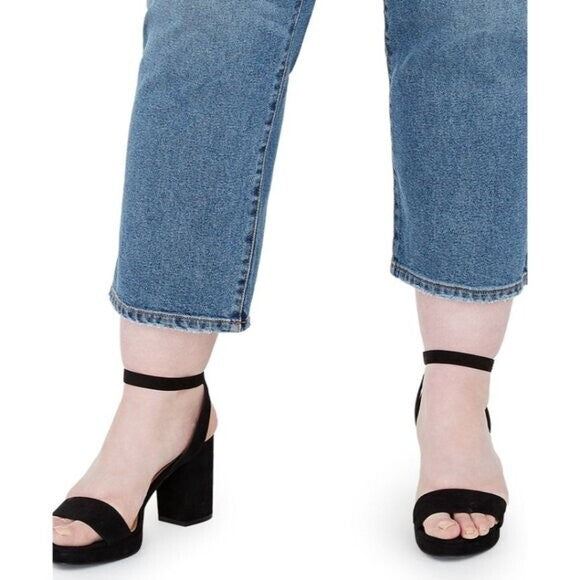 Celebrity Pink Trendy Plus Size 24 Hi-Rise Relaxed Straight Jeans The Retro NWT