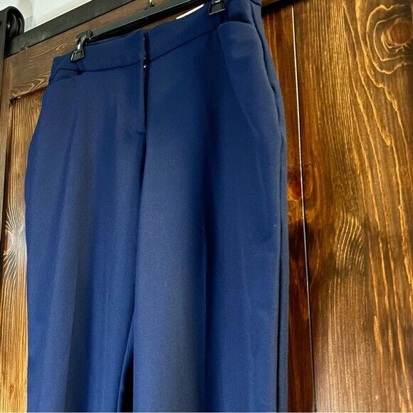 JM Collection Women's Plus & Petite Navy Curvy-Fit Straight-Leg Pants NWT