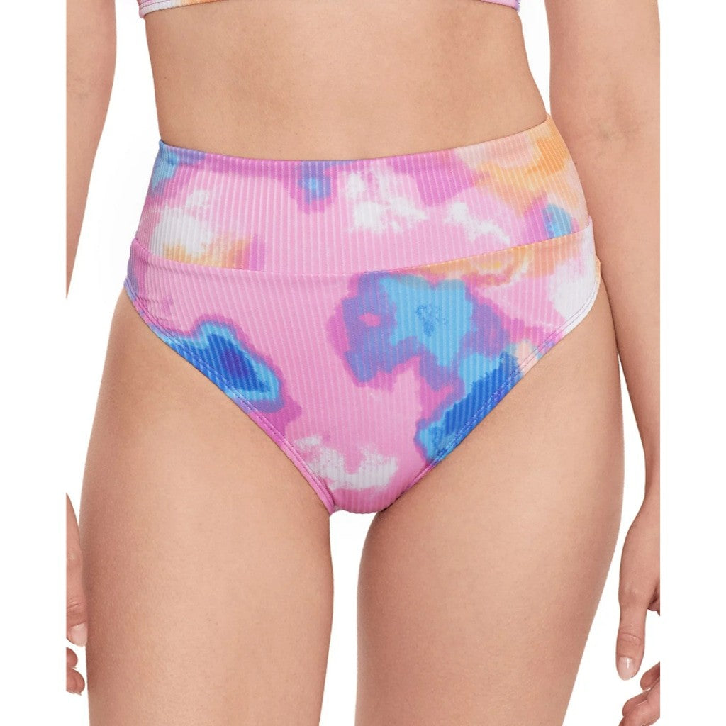 Salt + Cove Size XL Multi Tie-Dye Ribbed High Waist Bikini Bottoms NWT