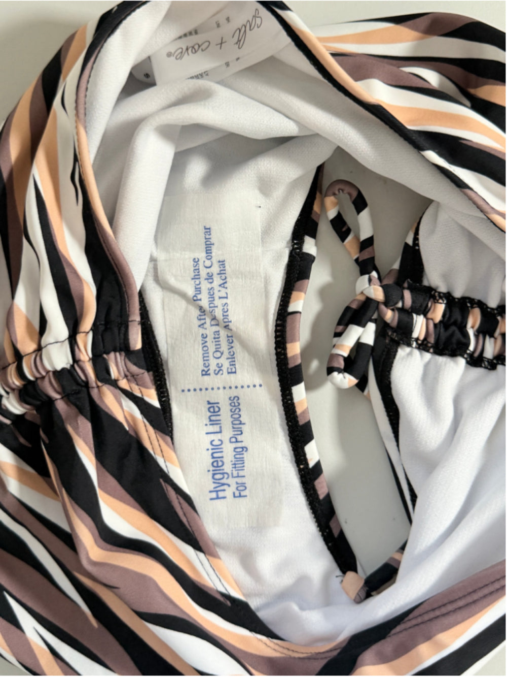 Salt + Cove Multicolor Striped Side-Tie Bikini Bottoms NWT