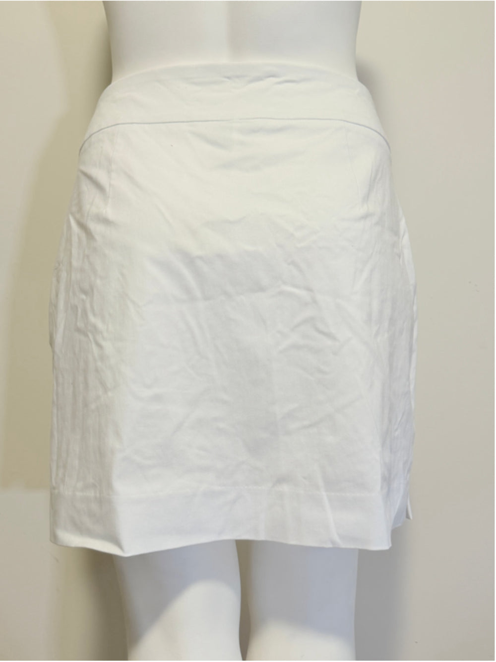 JM Collection Size Extra Large White Stretchy Pull On Skort Skirt Shorts NWT
