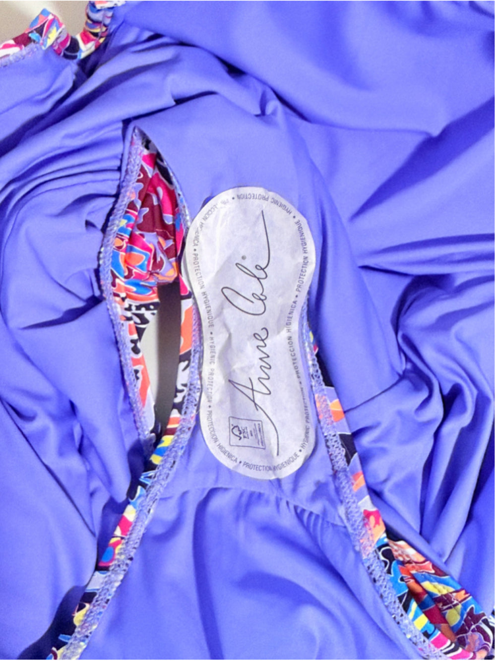 Anne Cole Plus Size 20W Paisley Notched Scoop-Neck One Piece Swimsuit NWT