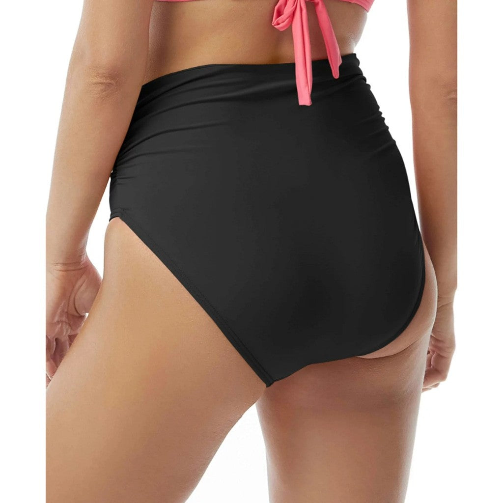 Coco Reef Women's Black High Waist Bikini Bottom NWT