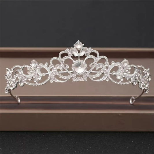 White Crystal Rhinestone Party & Bridal Tiara / Headband / Crown NWT