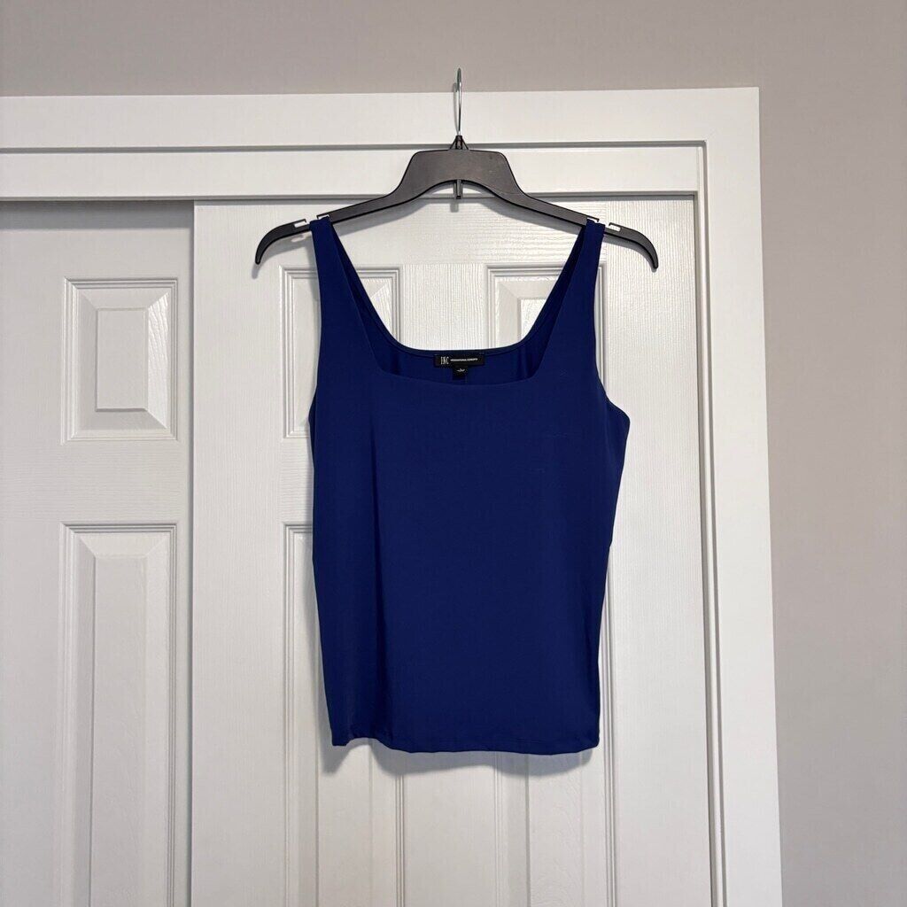 INC International Concepts Women's Navy Blue Square Neck Tank Top NWT