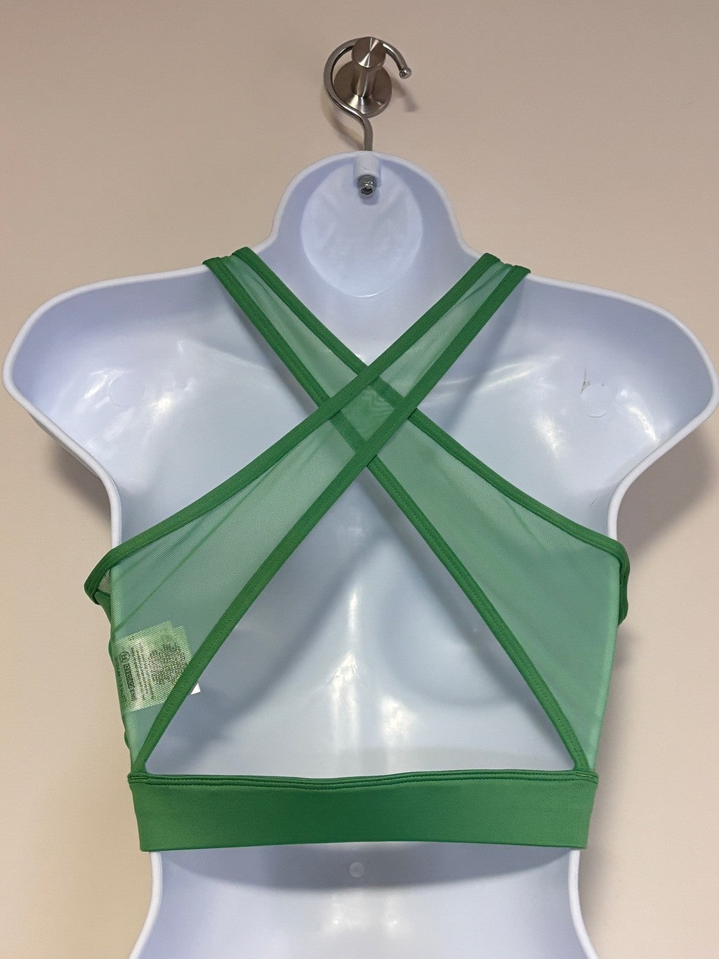 Reebok Identity Size M Train Vector Bralette / Sports Bra in Green NWT