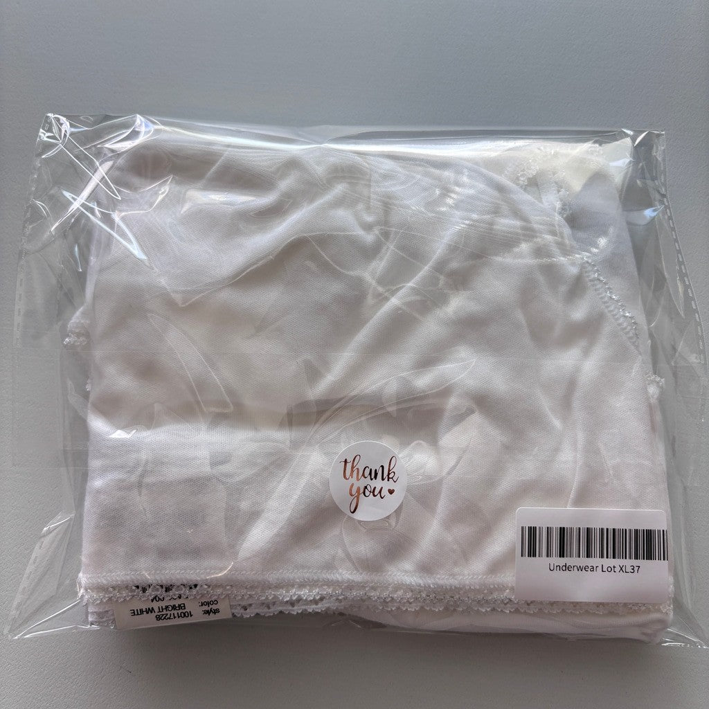 Charter Club Women's XL 100% Cotton 3 Pack of White Brief Underwear NWT XL37