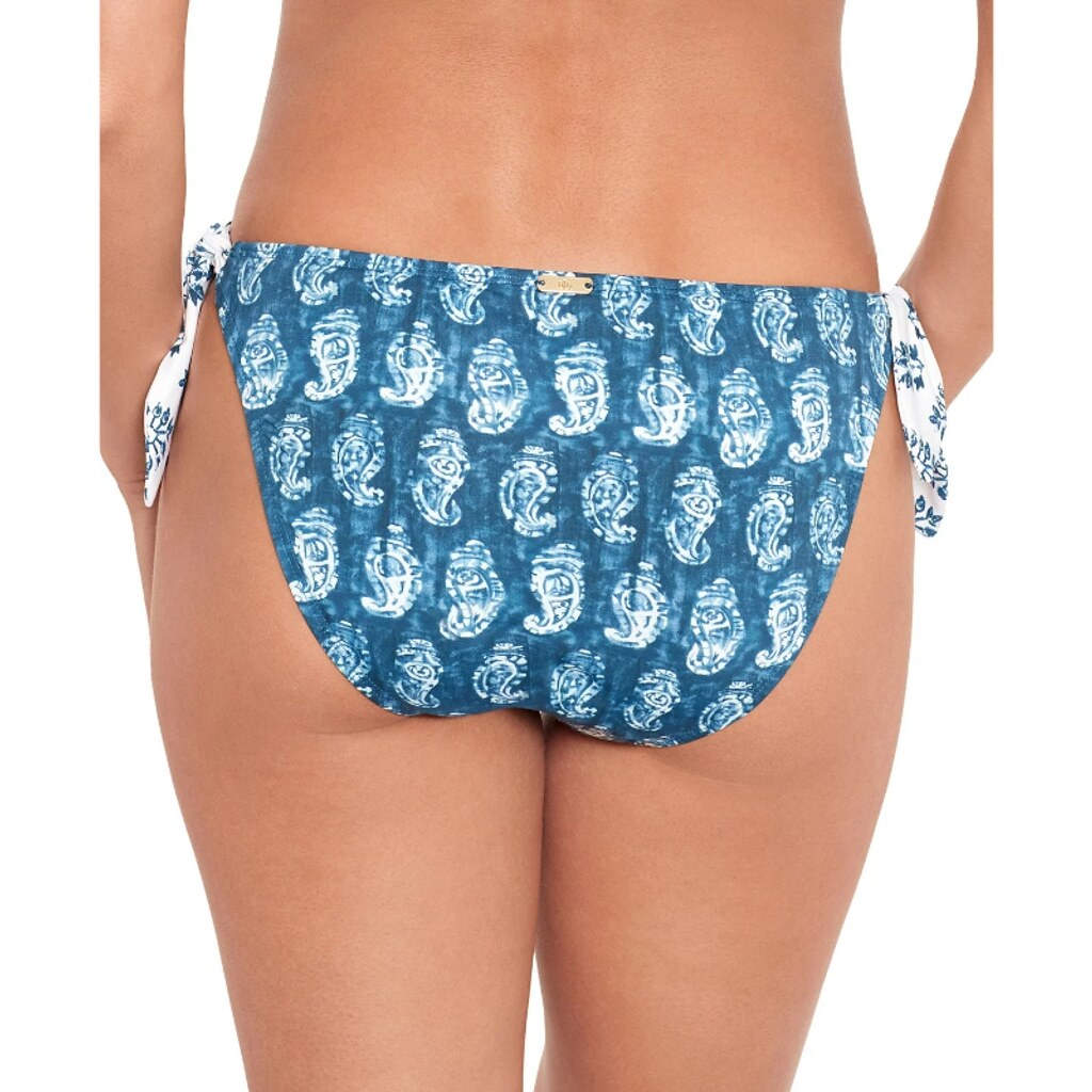 Ralph Lauren Women's Size 4 Blue Side-Tie Hipster Bikini Bottoms NWT