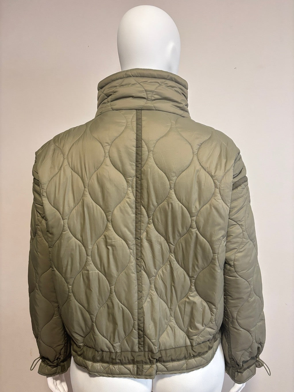 And Now This Women's Size XL Quilted Jacket in Olive Green NWT