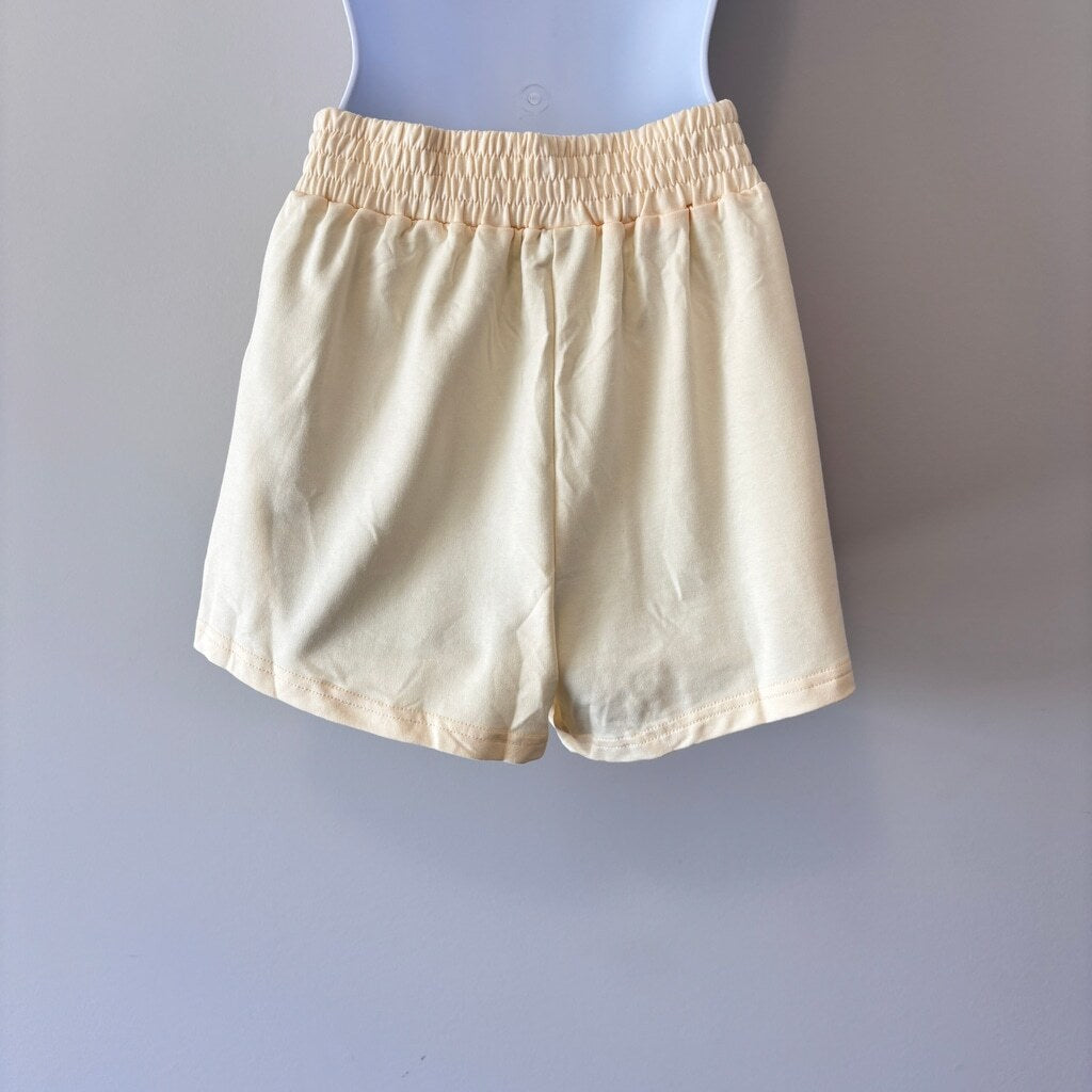 SHEIN Women's Size XS Yellow Elastic High-Waisted Athleisure Shorts NIB