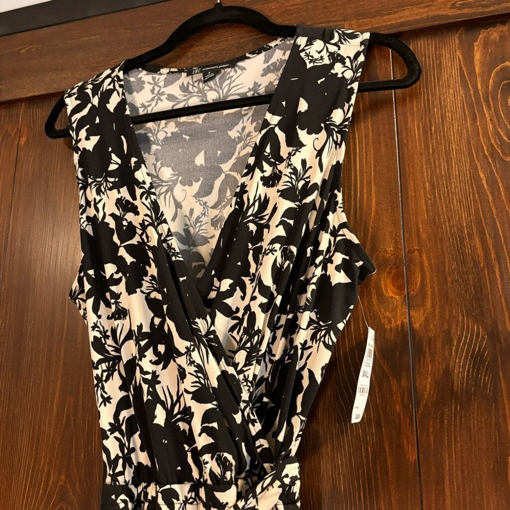 I.N.C. International Concepts Women's Size Small Printed Sleeveless Jumpsuit NWT